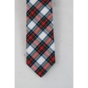 J. Crew Red and Blue Plaid Tie